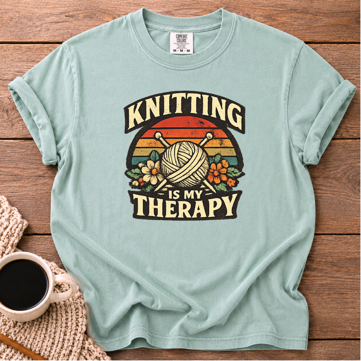 Knitting is My Therapy T-Shirt