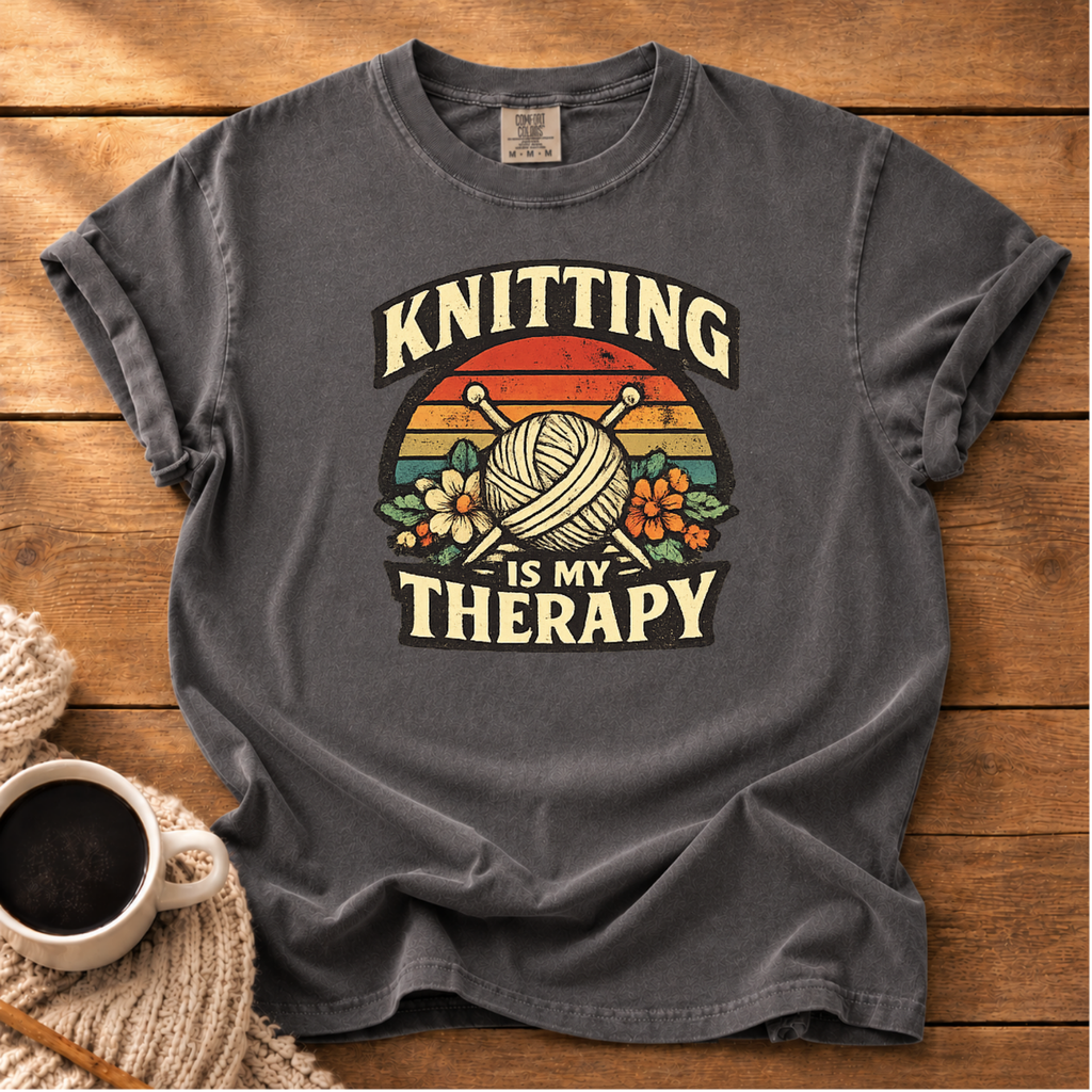 Knitting is My Therapy T-Shirt