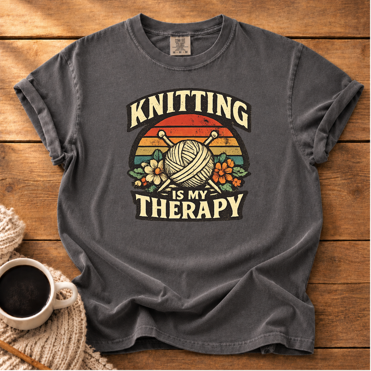 Knitting is My Therapy T-Shirt