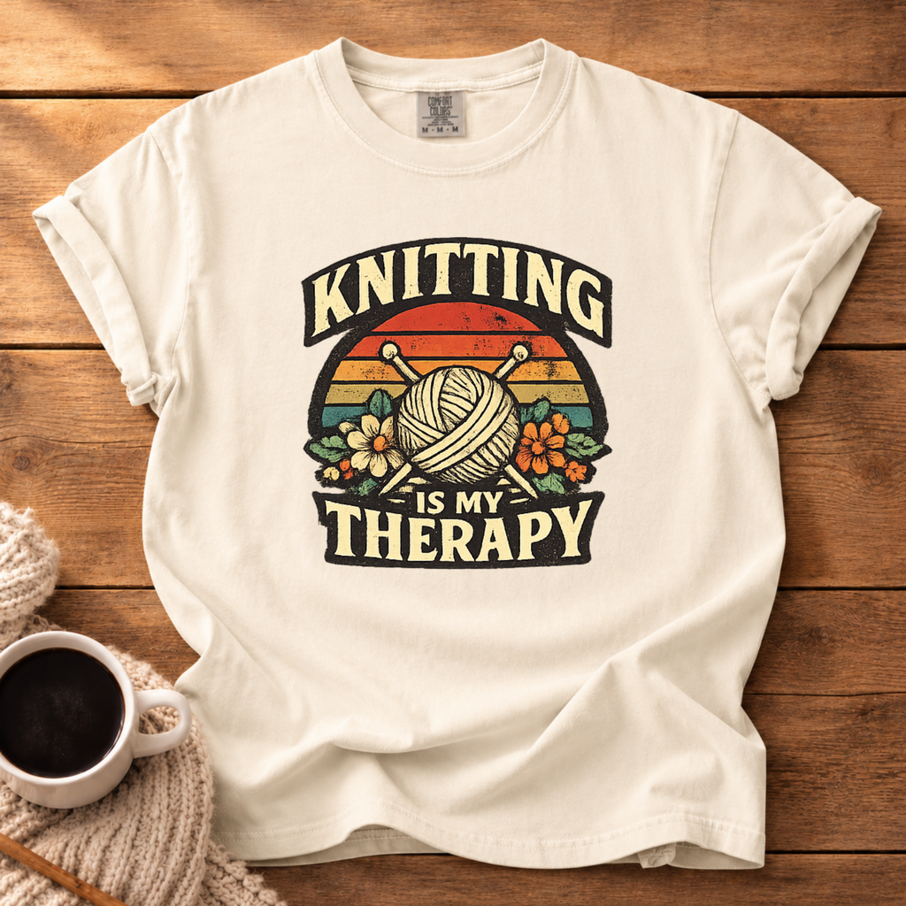 Knitting is My Therapy T-Shirt