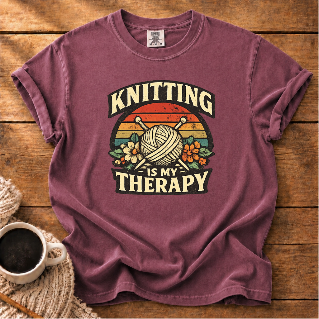 Knitting is My Therapy T-Shirt