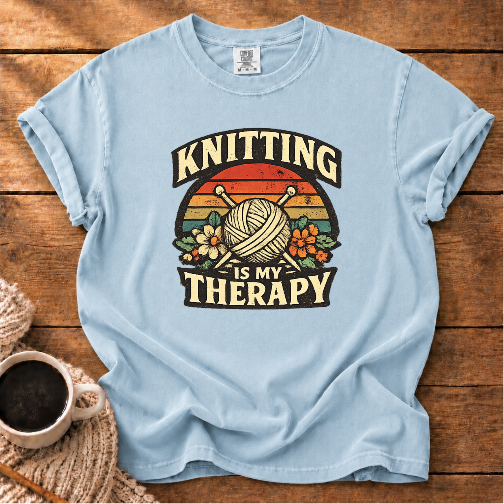 Knitting is My Therapy T-Shirt