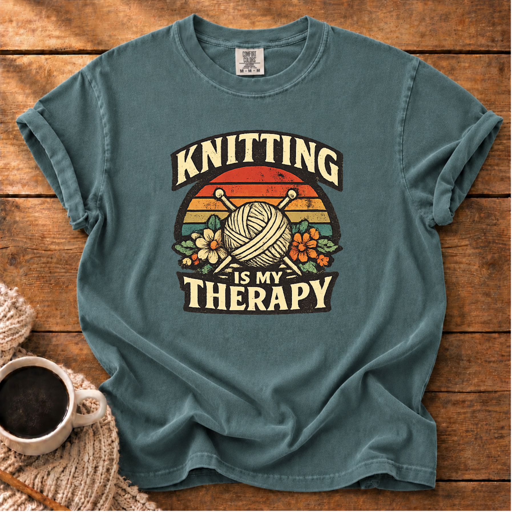Knitting is My Therapy T-Shirt