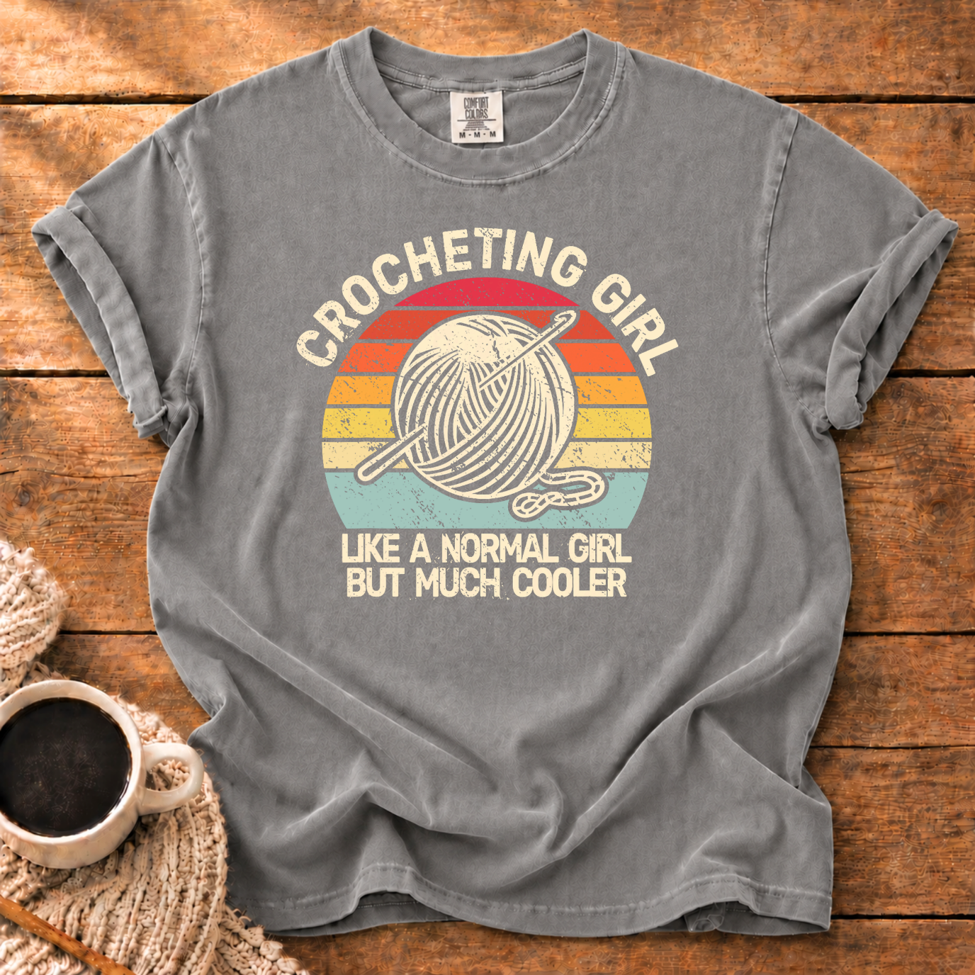 Crocheting Girl T-Shirt