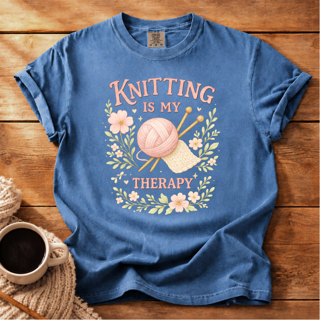 Knitting is My Therapy T-Shirt