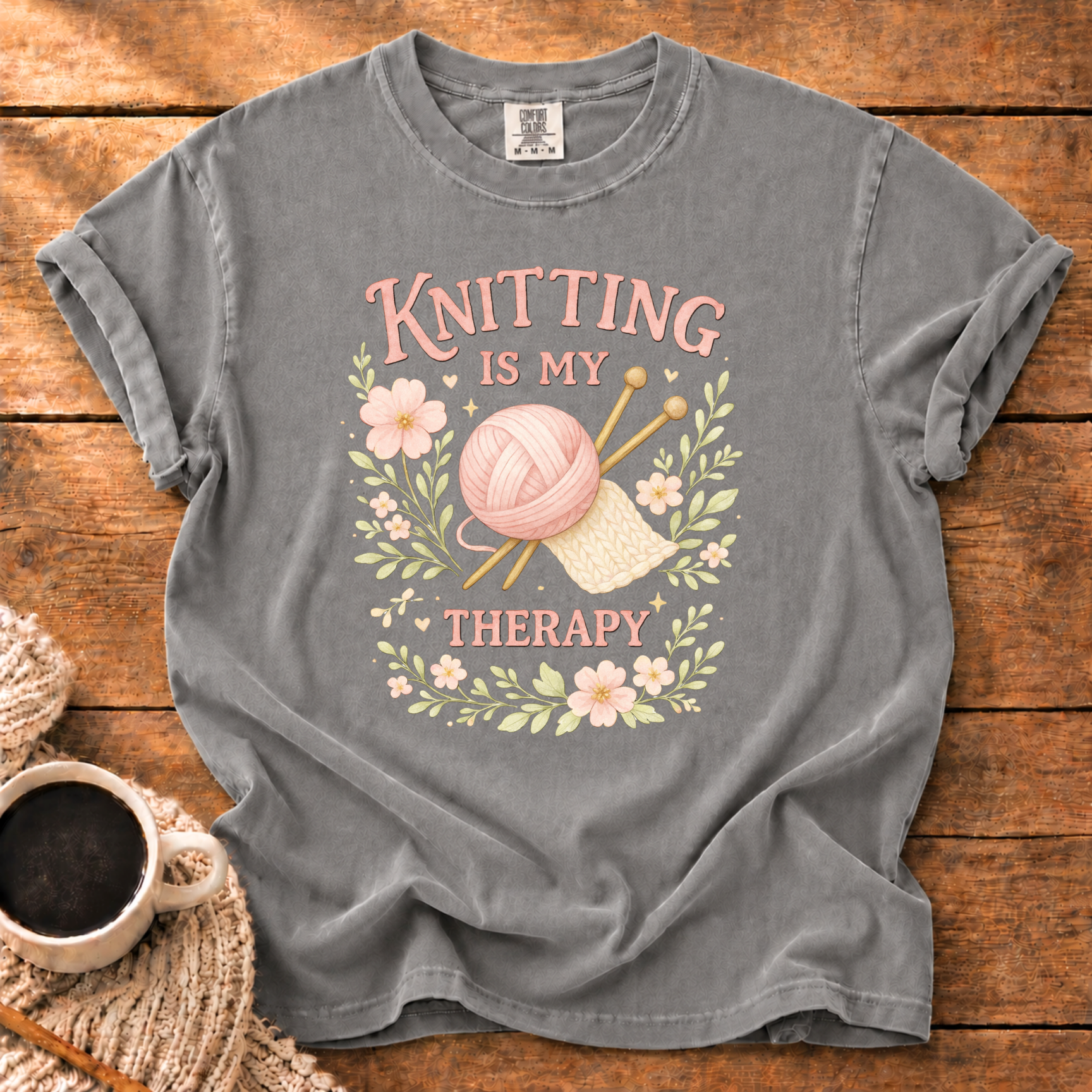 Knitting is My Therapy T-Shirt