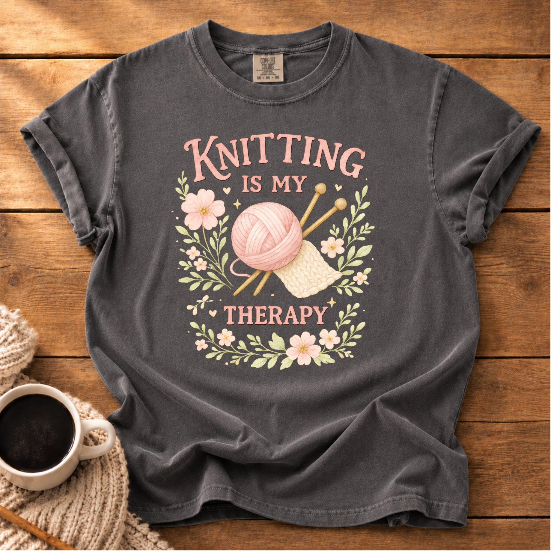 Knitting is My Therapy T-Shirt