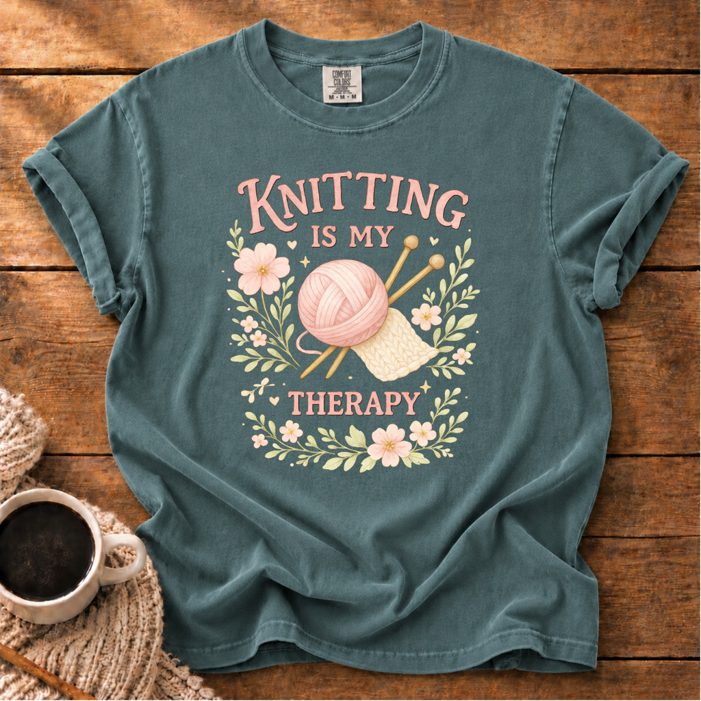 Knitting is My Therapy T-Shirt