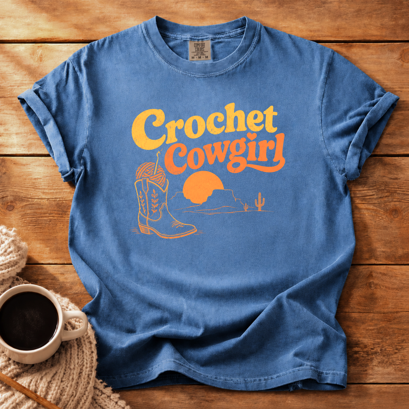 Crochet Cowgirl T-Shirt