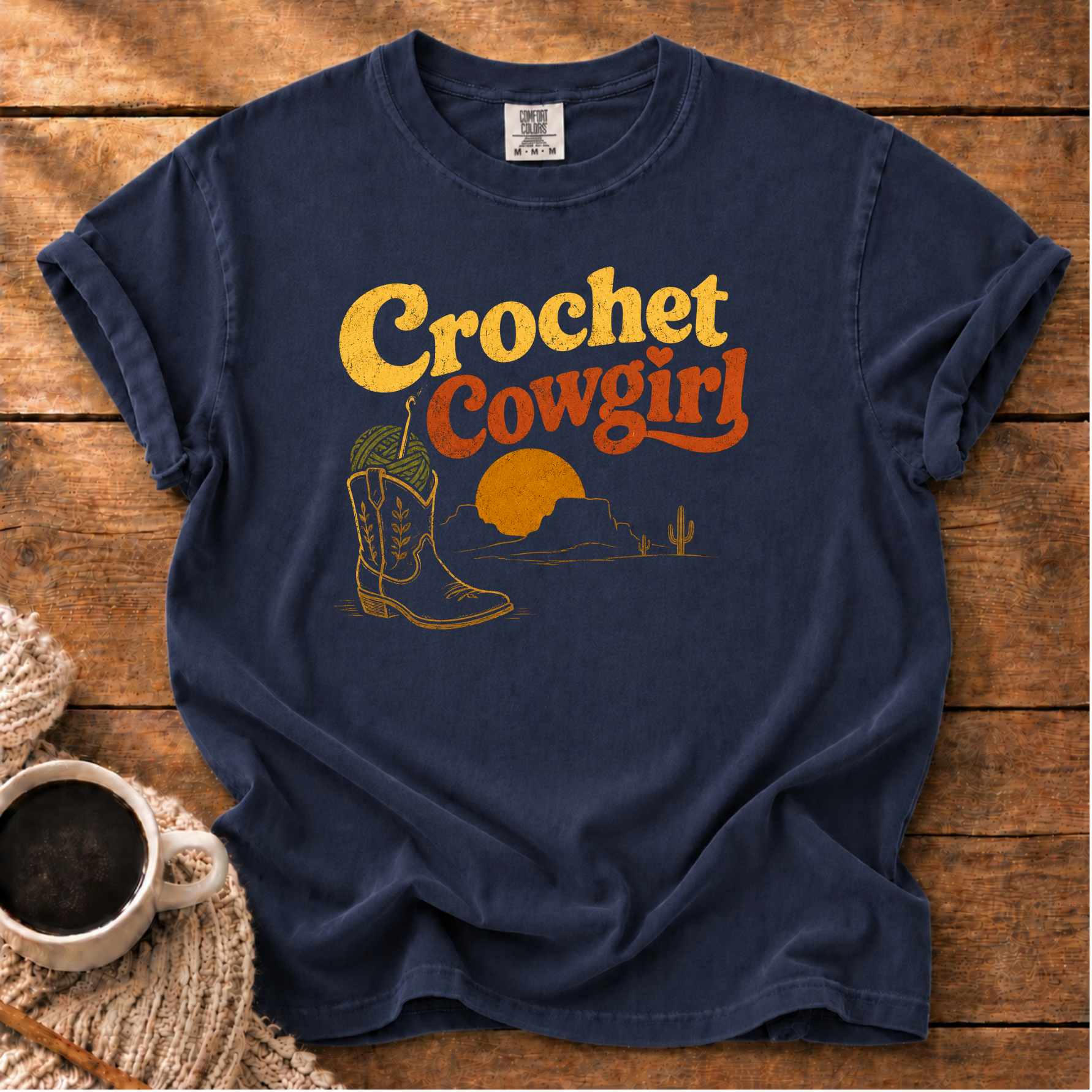 Crochet Cowgirl T-Shirt