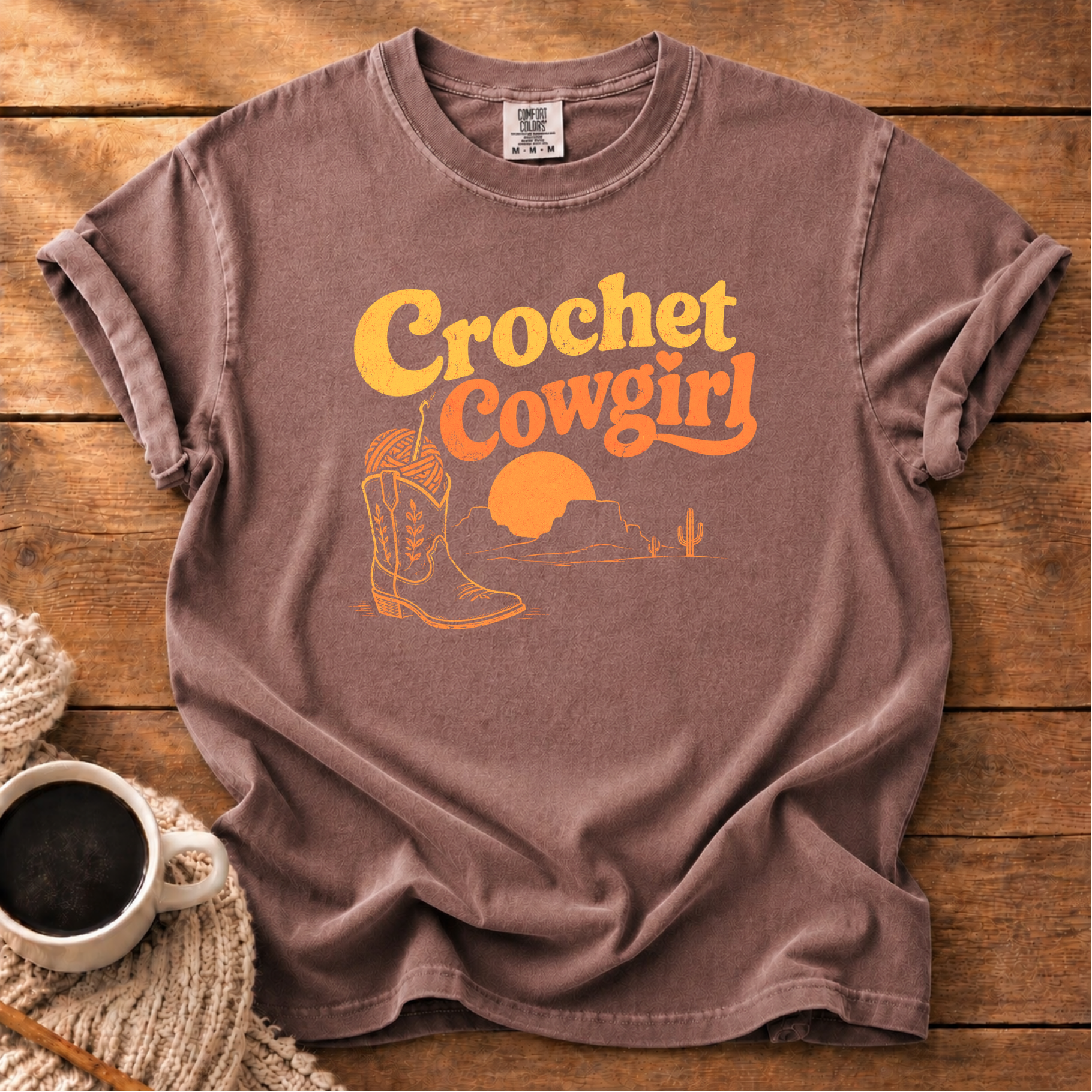 Crochet Cowgirl T-Shirt