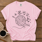 Flowers & Yarn Ball T-Shirt