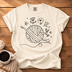 Flowers & Yarn Ball T-Shirt