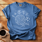 Flowers & Yarn Ball T-Shirt