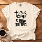 Jesus, Coffee & Quilting T-Shirt