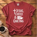 Jesus, Coffee & Quilting T-Shirt