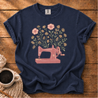 Sewing Machine with Flowers T-Shirt