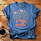 Sewing Machine with Flowers T-Shirt