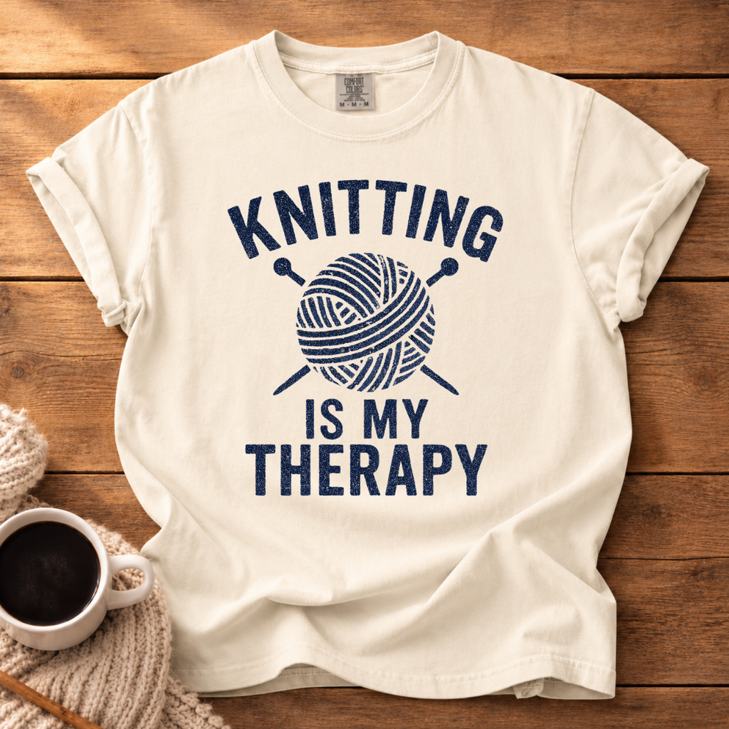 Knitting is My Therapy T-Shirt