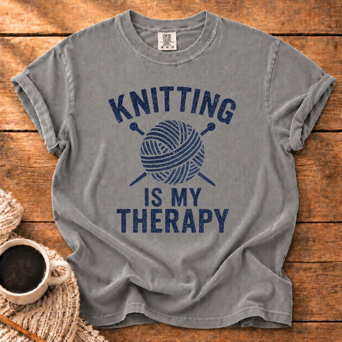 Knitting is My Therapy T-Shirt