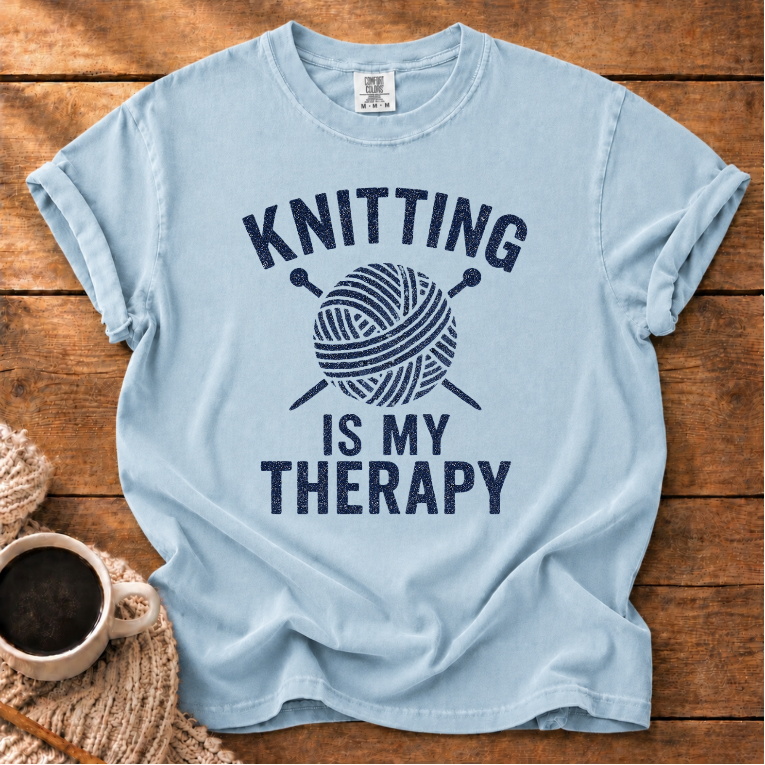 Knitting is My Therapy T-Shirt