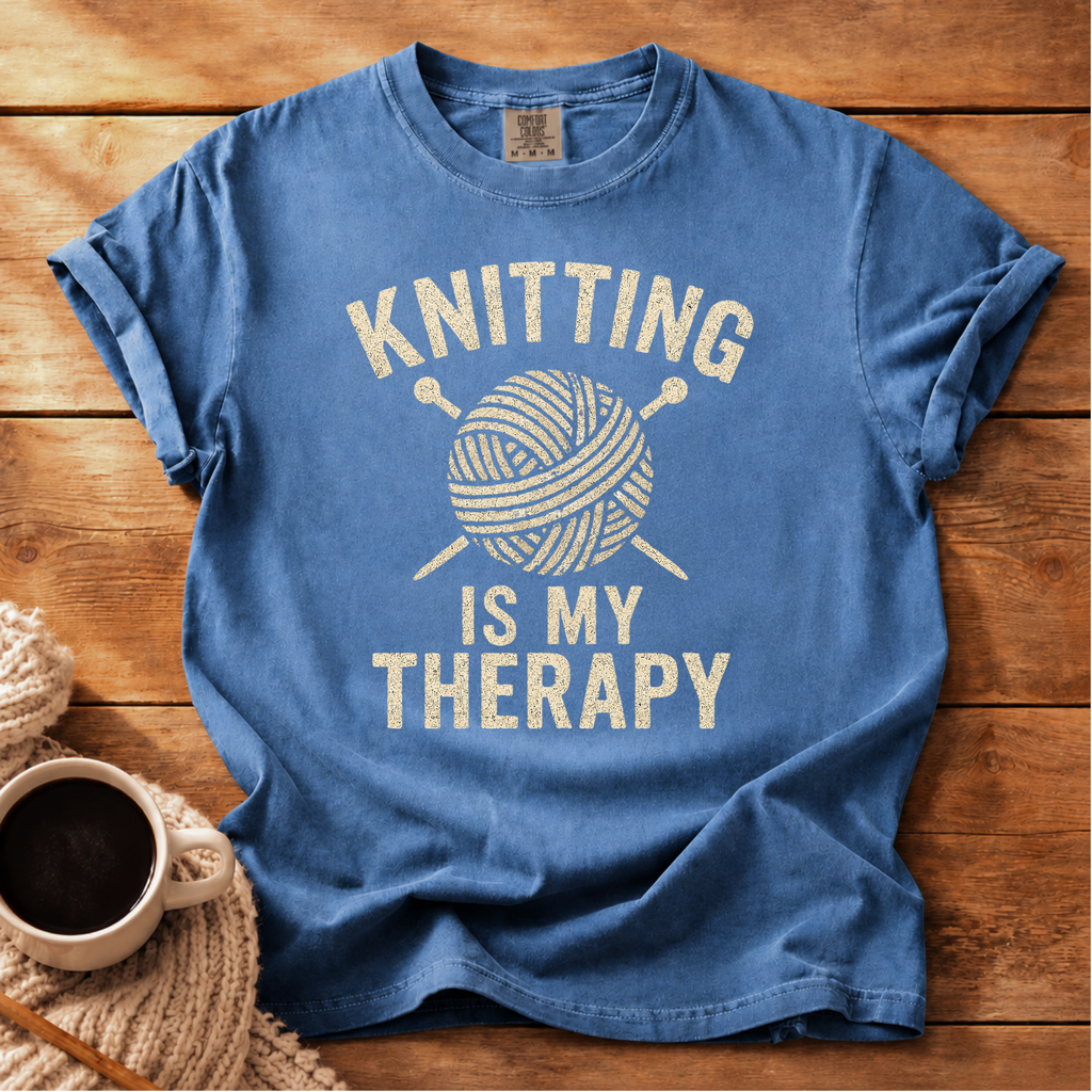 Knitting is My Therapy T-Shirt