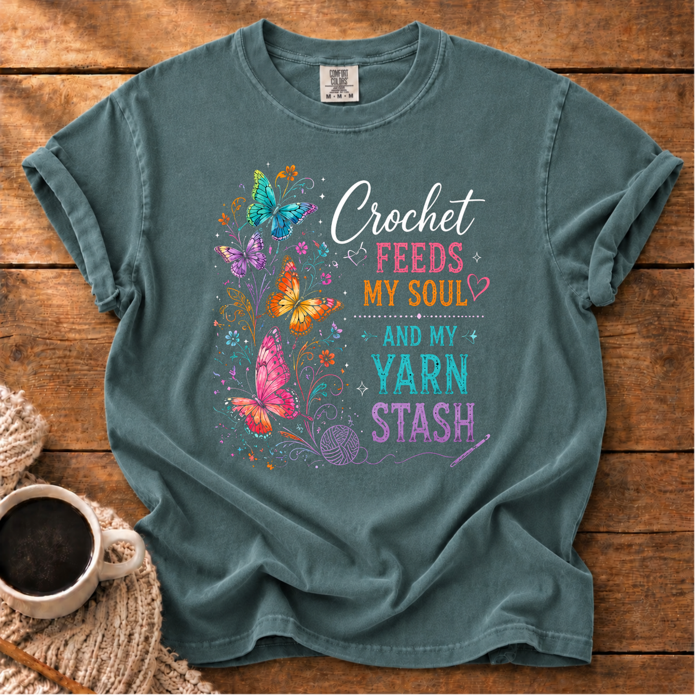 Crochet Feeds My Soul T-Shirt