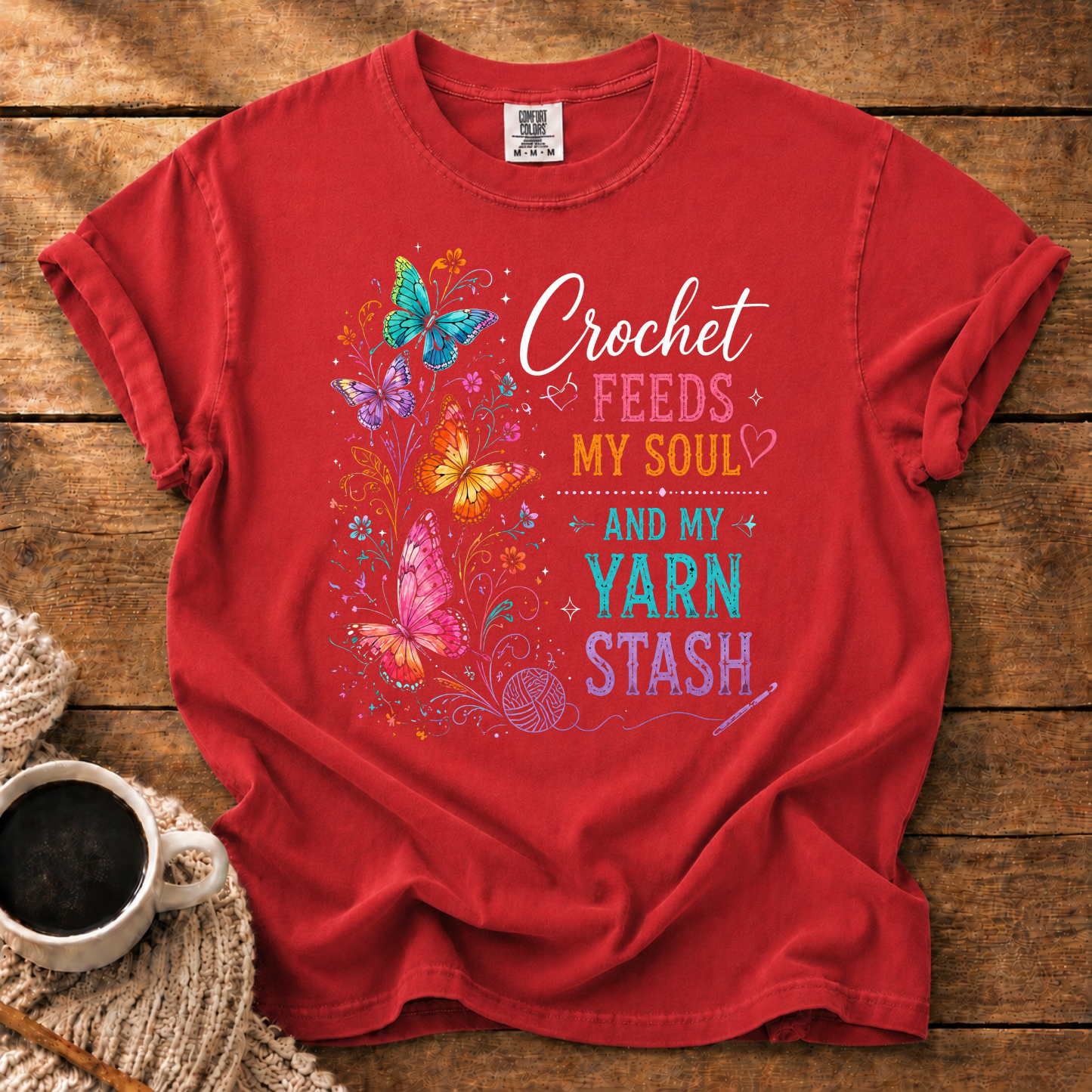 Crochet Feeds My Soul T-Shirt