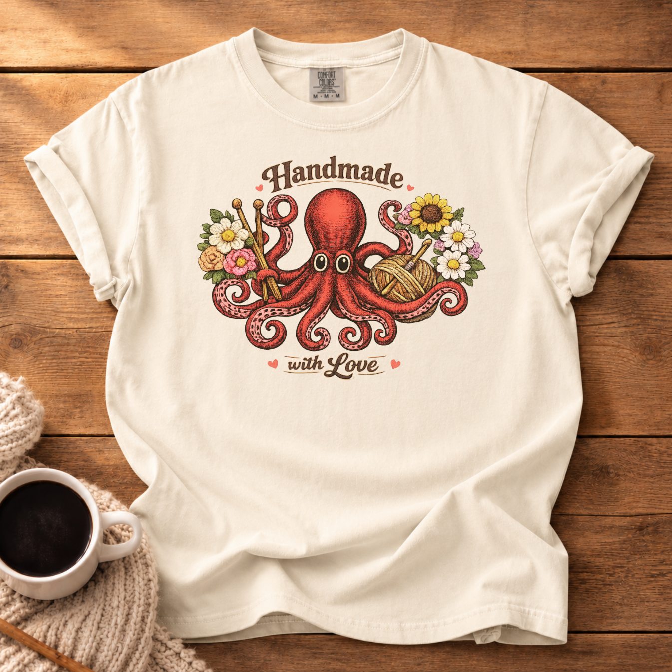 Octopus Handmade T-Shirt