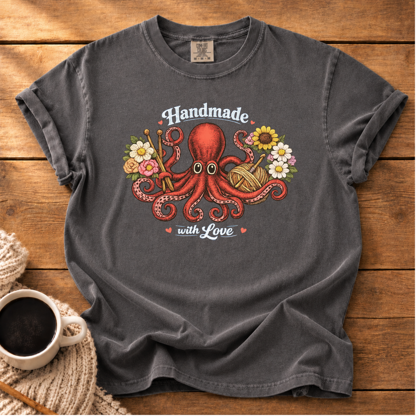 Octopus Handmade T-Shirt