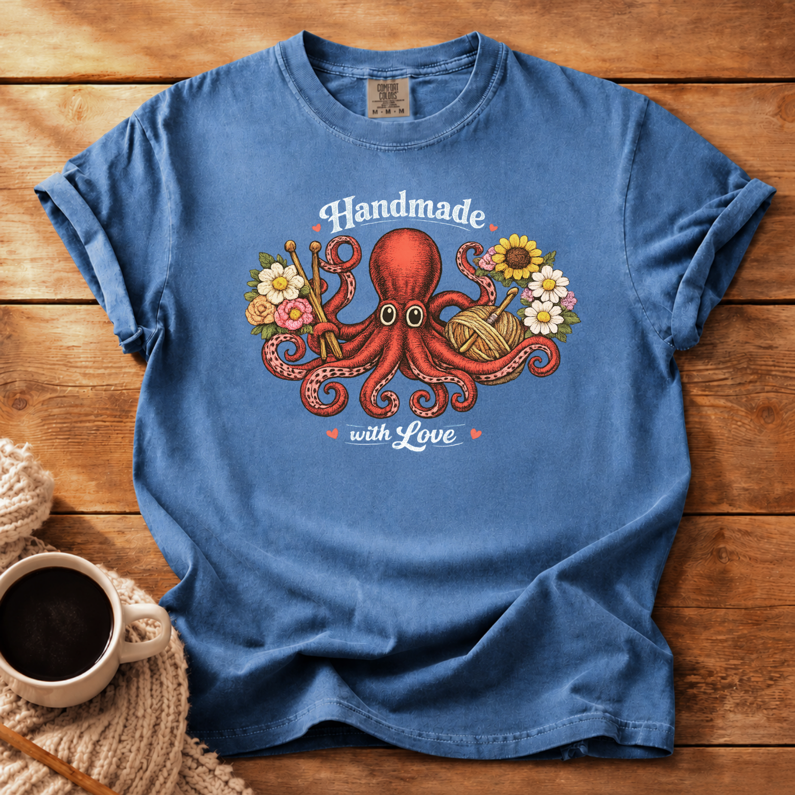 Octopus Handmade T-Shirt
