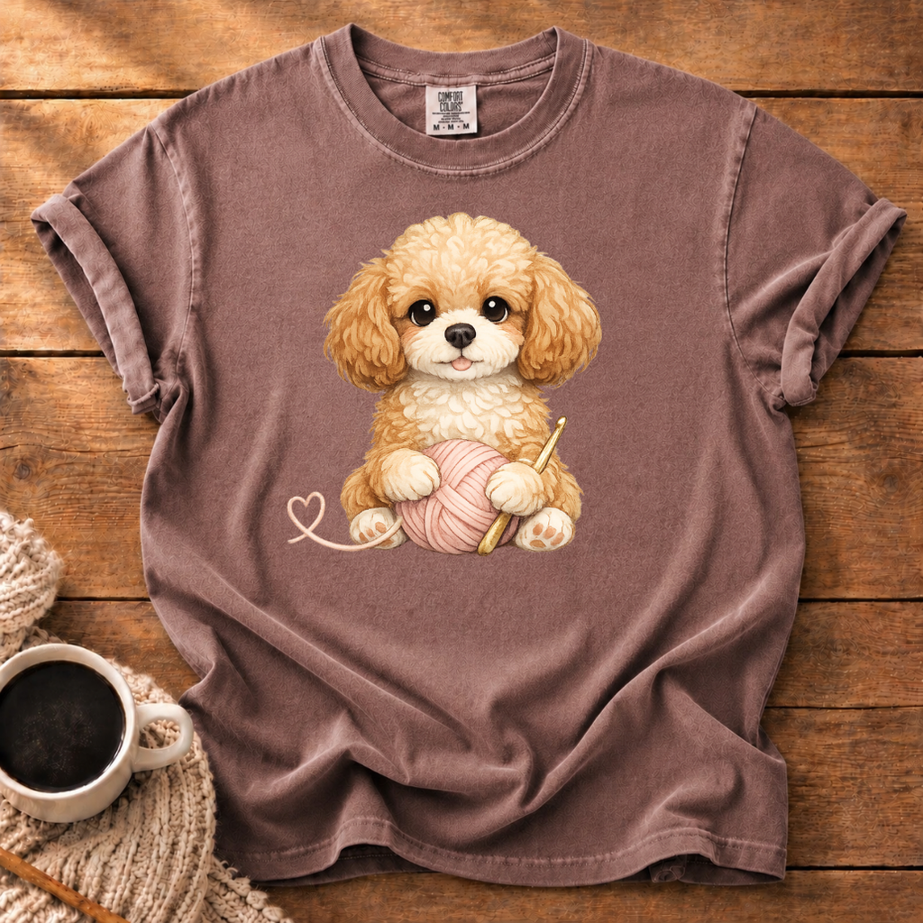 Cavapoo King & Yarn T-Shirt