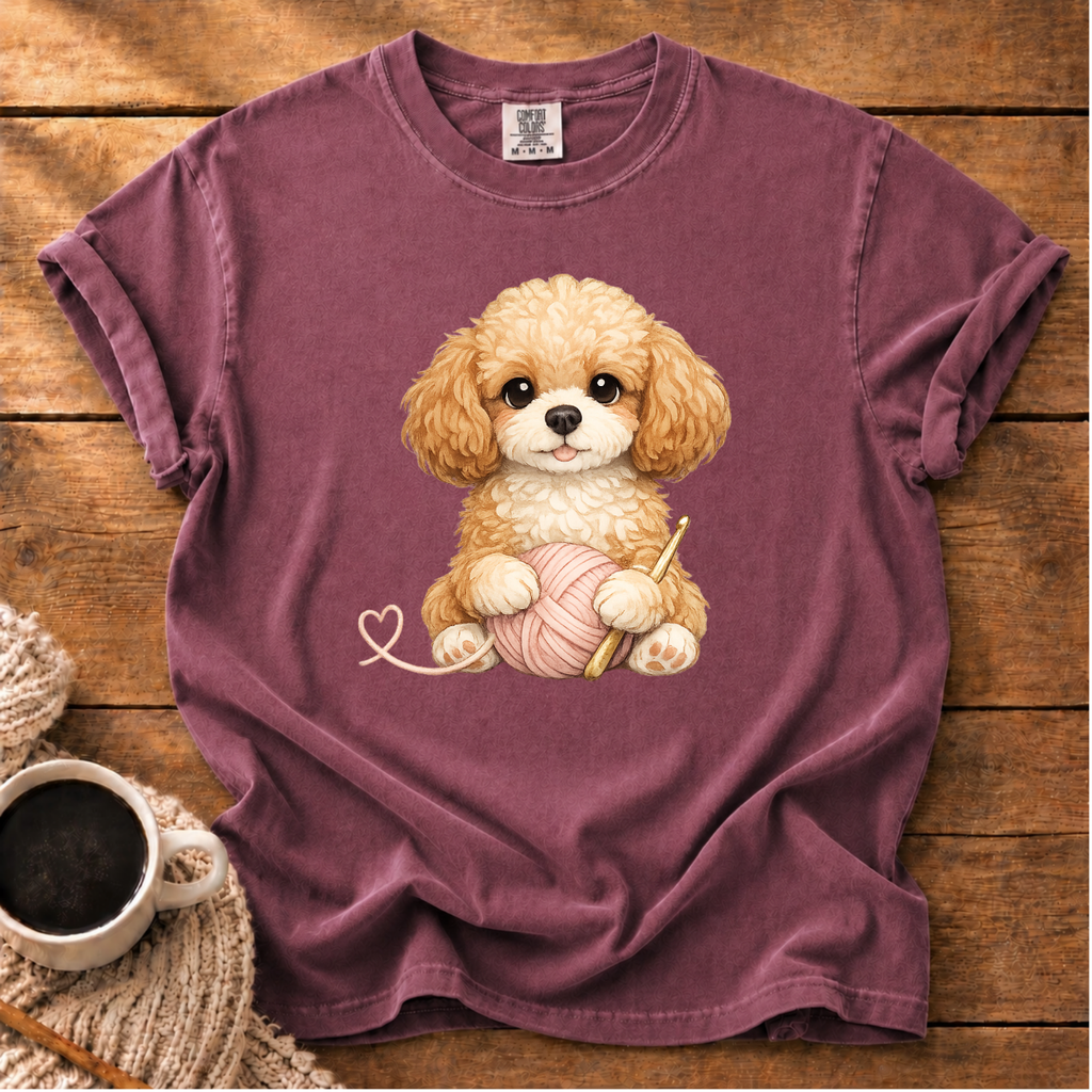 Cavapoo King & Yarn T-Shirt
