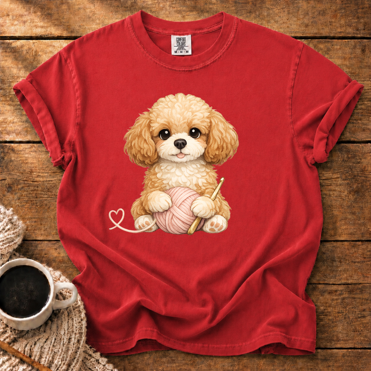 Cavapoo King & Yarn T-Shirt