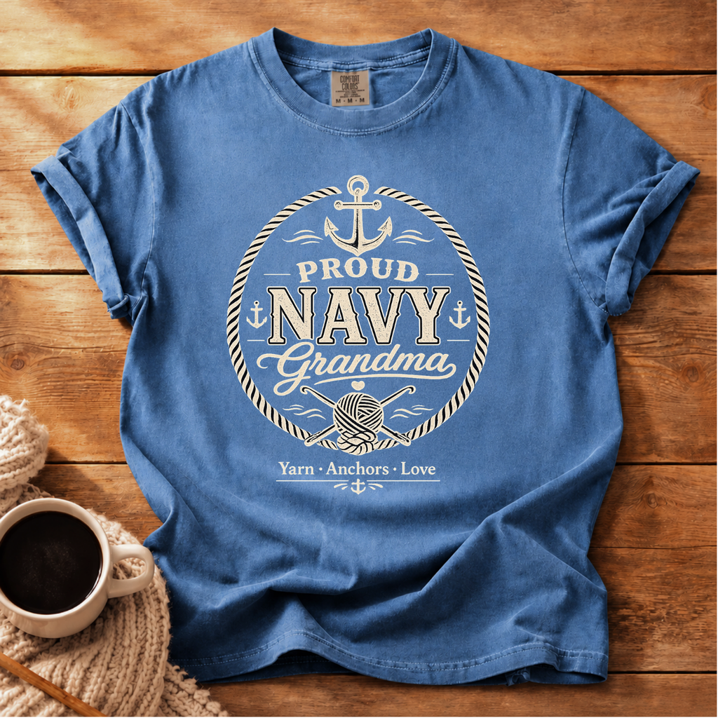 Navy Grandma T-Shirt