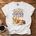 Corgi Dogs & Yarn T-Shirt