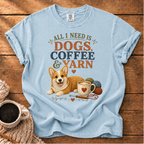 Corgi Dogs & Yarn T-Shirt