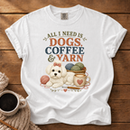 Maltese Dogs & Yarn T-Shirt