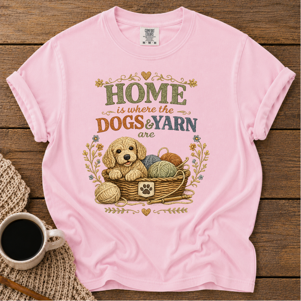Home, Dogs & Yarn T-Shirt