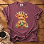 Floral Highland Cow T-Shirt