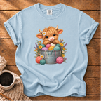 Floral Highland Cow T-Shirt