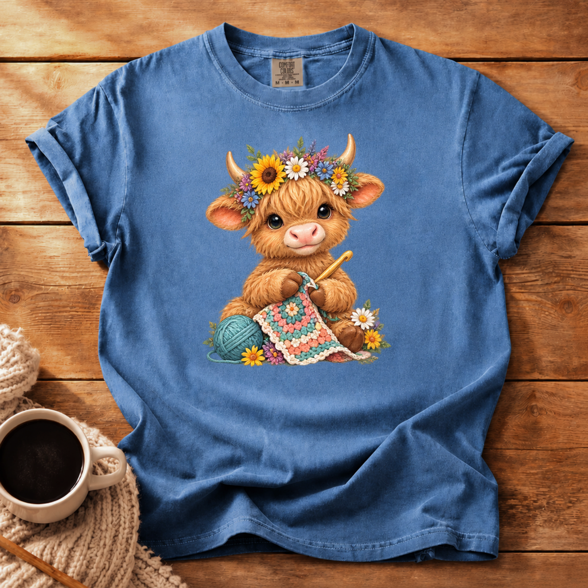 Crocheting Highland Cow T-Shirt