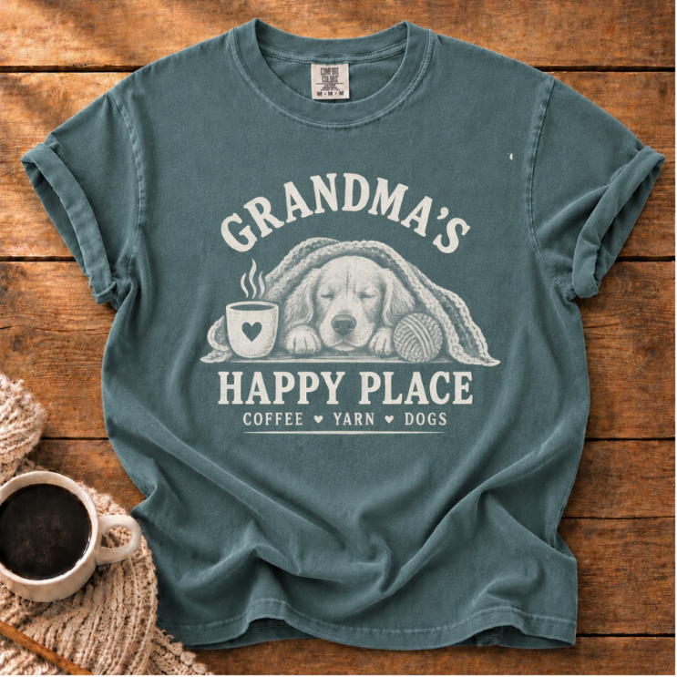 Grandma's Happy Place T-Shirt