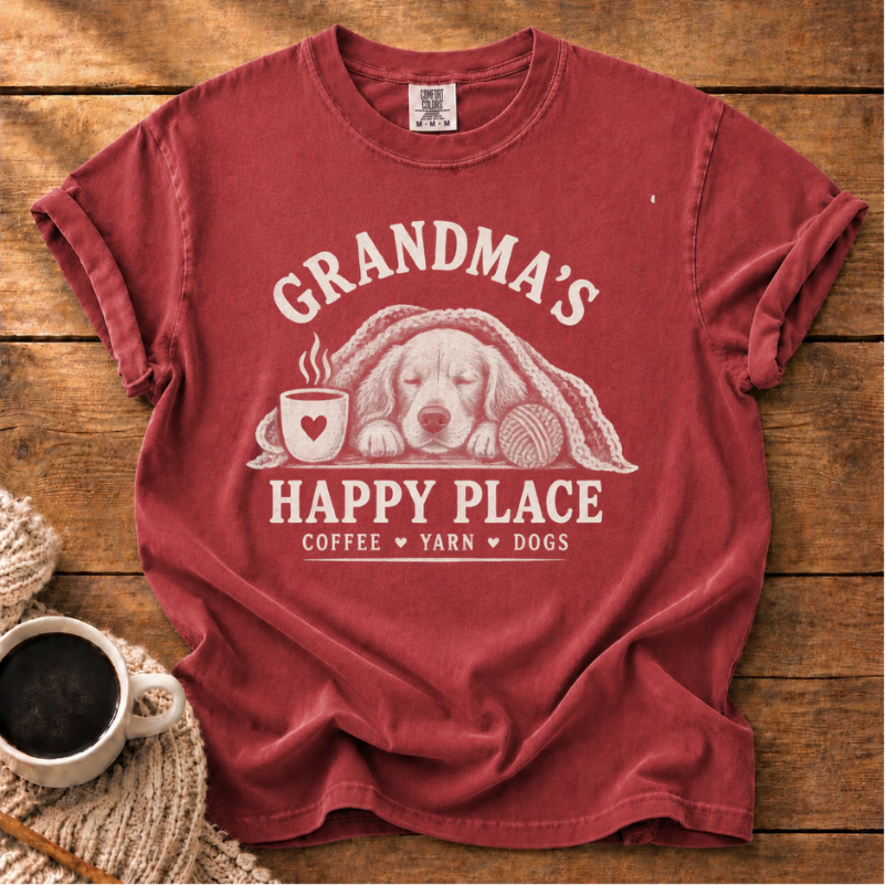Grandma's Happy Place T-Shirt