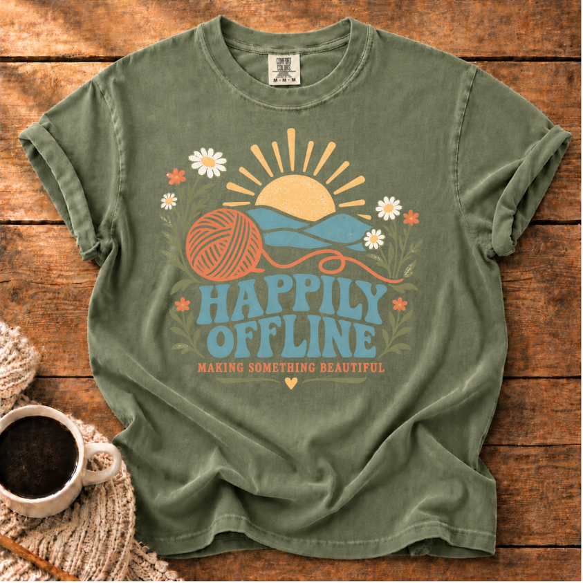 Happily Offline T-Shirt