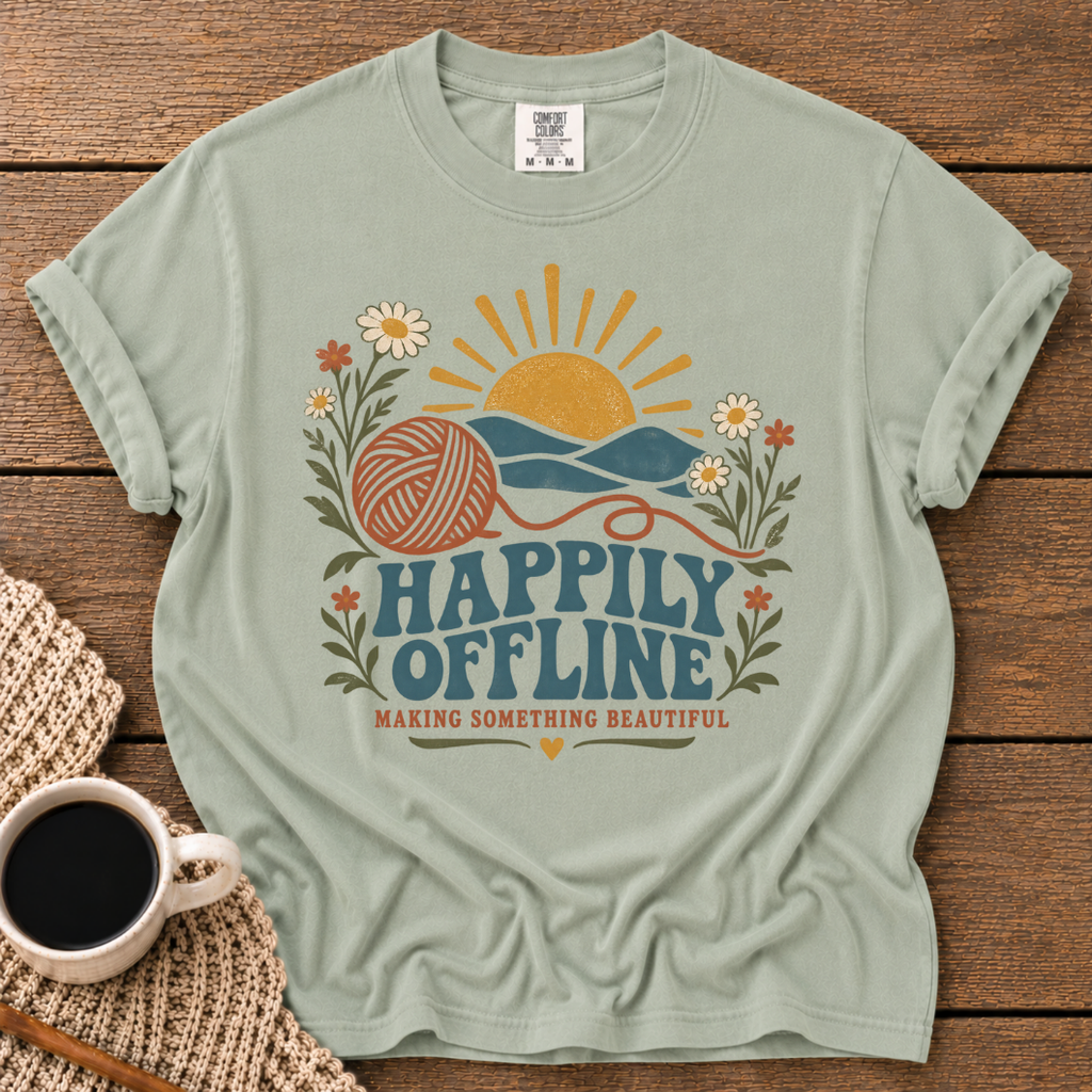 Happily Offline T-Shirt