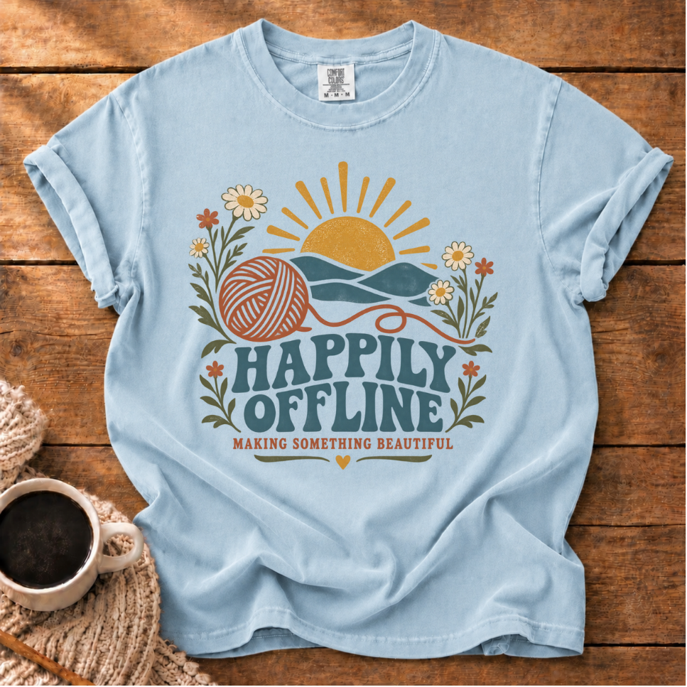 Happily Offline T-Shirt