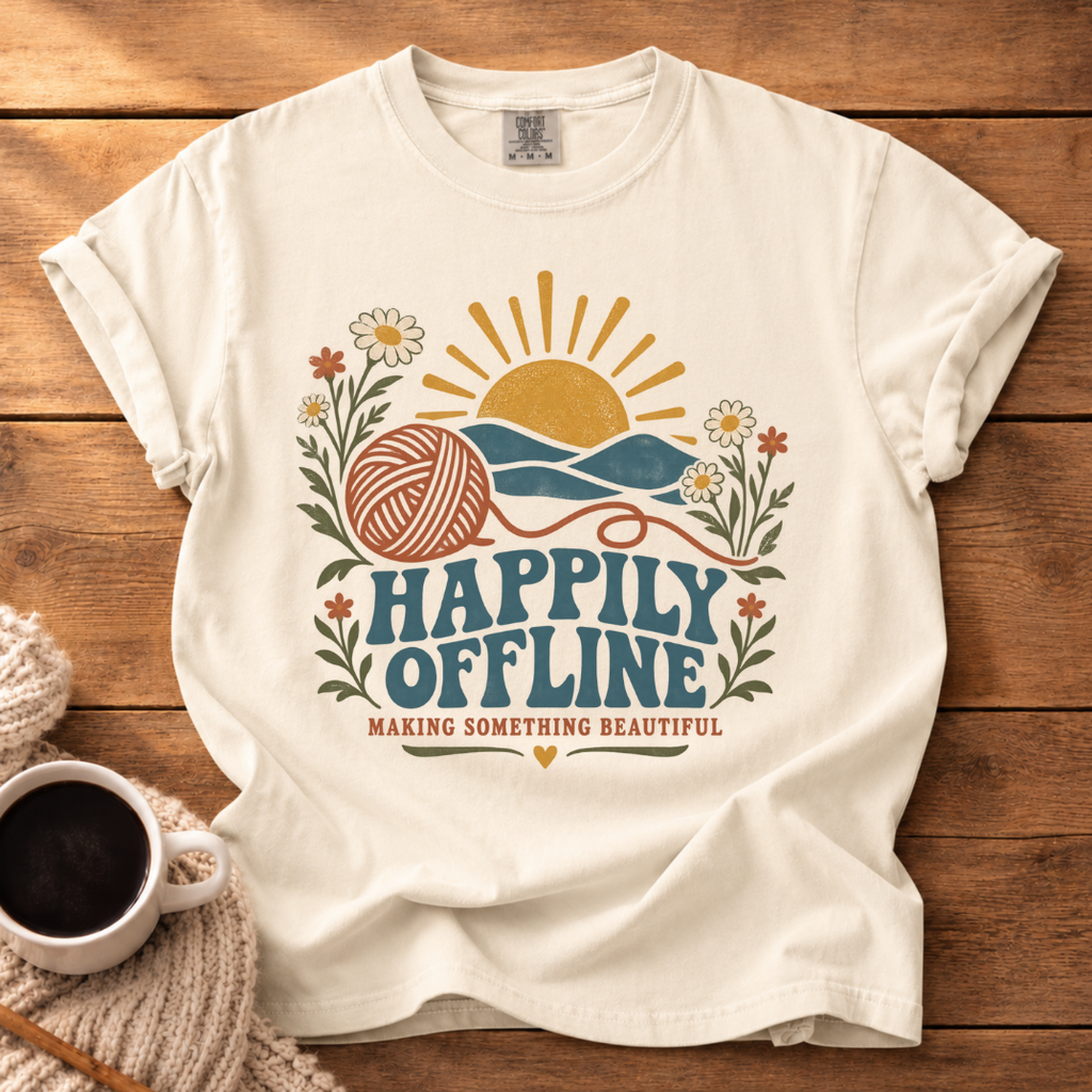 Happily Offline T-Shirt