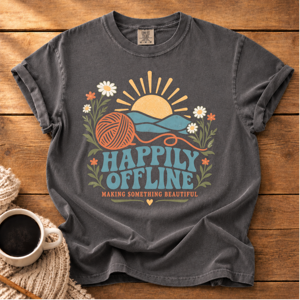 Happily Offline T-Shirt
