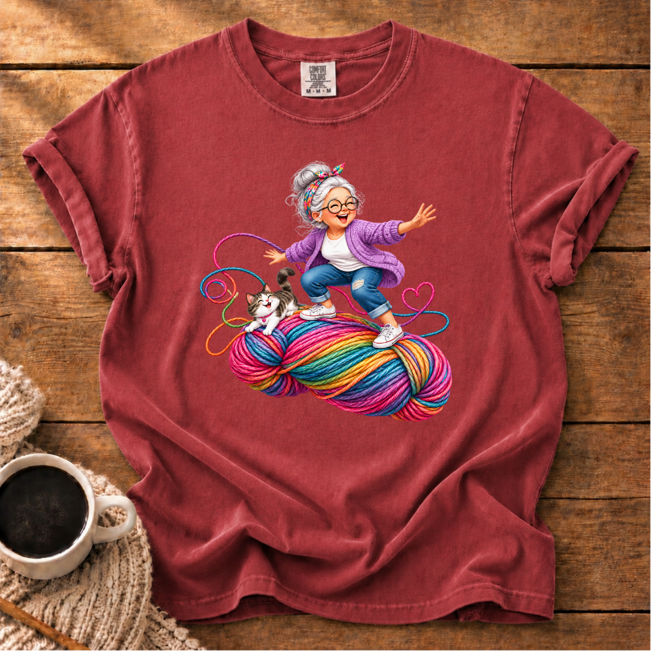 Kitty Yarn Adventure T-Shirt
